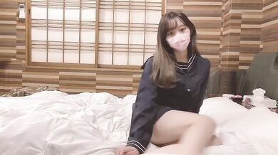 Japanese Amateur Teen beautiful high school girl climaxes continuously, bucking her hips