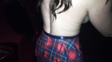 Slutty wife doing dogging with a stranger for the first time Full video
