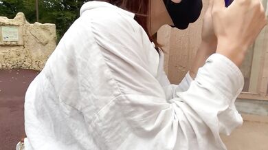 動物園で女子大生と露出ハメ撮りデートから露天風呂で野外露出で見せつけ中出しSEX！RYO&YUU素人カップル/歳の差/10代/美少女/色白/スタイル抜群/野外露出/パンチラ/着替え/温泉/フェラ