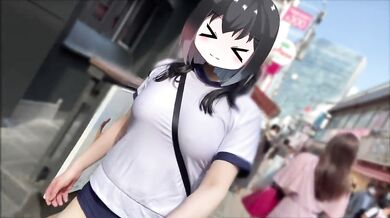 I went to Harajuku and wore gym clothes and bloomers with no bra, and ate crepes with toys on!