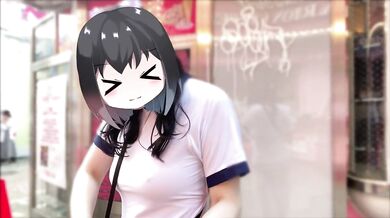 I went to Harajuku and wore gym clothes and bloomers with no bra, and ate crepes with toys on!