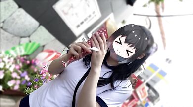 I went to Harajuku and wore gym clothes and bloomers with no bra, and ate crepes with toys on!