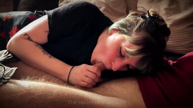blowjob on the couch
