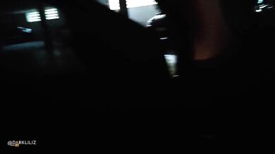 Big Boobs Wife is so wet that I need to Fuck her Hard in the Car in a Public Parking