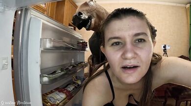 My husband pranked me while filming homemade video! Instead of him I was fucked by...