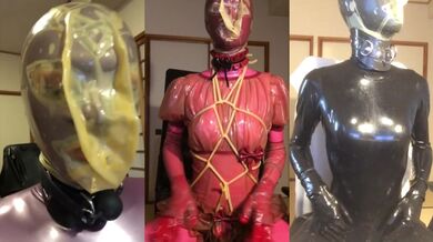rubber doll with rebreath mask
