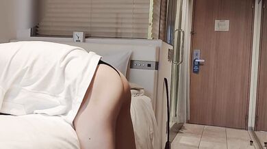 Inexperienced Japanese girls masturbate at the hotel