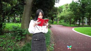 Chubby Japanese Amateur teen gets a huge creampie