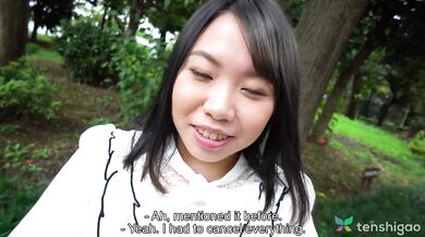Chubby Japanese Amateur teen gets a huge creampie
