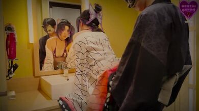 Shinobu fucks at the bathroom before going to the bed | 4K 60fps | Demon Slayer | Kocho Cosplay