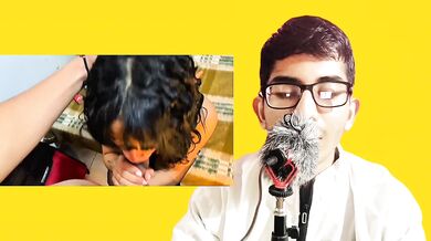 Giving Blowjob to My Stepbrother when no one at home. Reaction Video.