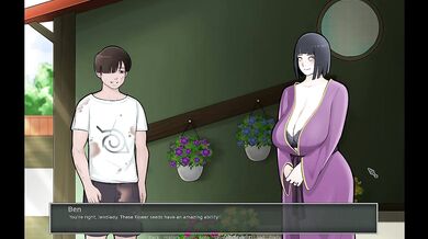 He Masturbated Thinking About His Landlady Hinata's Big Boobs After Showering with Her(18+) - Konoha Milfs Gameplay