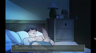 He Masturbated Thinking About His Landlady Hinata's Big Boobs After Showering with Her(18+) - Konoha Milfs Gameplay