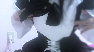 Become a naked apron in maid clothes and orgasm with a vibe