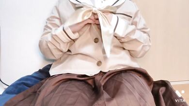 むちむち女子が制服でオナニーしてたくさんイッちゃう