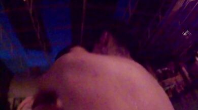 Skinny dipping one night in extremely cold water with my girlfriend (low light)