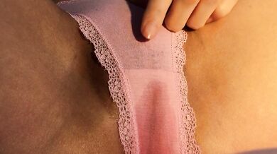 Soaking wet panties and dripping wet swollen Japanese pussy clit orgasm