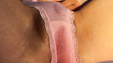 Soaking wet panties and dripping wet swollen Japanese pussy clit orgasm