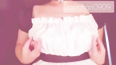 Maid's nipple masturbation