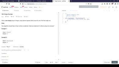 Single Number Code With Me LIVE - Leetcode Easy