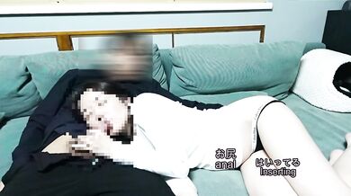 A married woman who is teased so much that she begs for more creampies
