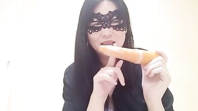 Hentai masturbation with vegetables