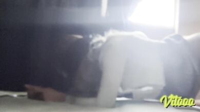 She shows you her clitoris while she touches herself
