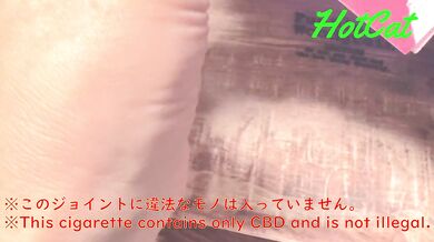 Video of Japan amateur girls just winding joints and smoking together