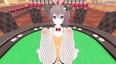 Natsuiro Matsuri (Bunny Girl) and I have intense sex in the casino. - Hololive VTuber POV Hentai