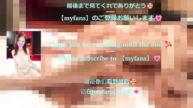 Japanese slut gives nipple torture and lotion handjob while facesitting on a man