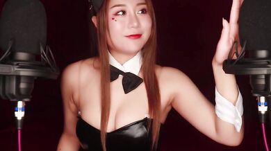 Exclusive content: ASMR Bunny Girls Lick your ears