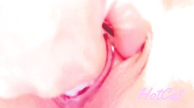 Close-up finger masturbation in the bath Self Squirting Fingering