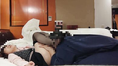 Amateur POV-Office lady assistant writhes in agony as she cums with cunnilingus-creampie-cosplay