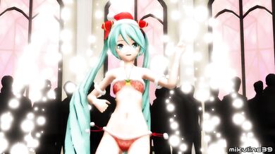 Hentai MMD - Christmas Miku 好き雪ポロリマジック (mikuline39)