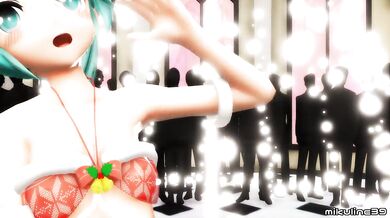 Hentai MMD - Christmas Miku 好き雪ポロリマジック (mikuline39)