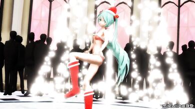 Hentai MMD - Christmas Miku 好き雪ポロリマジック (mikuline39)