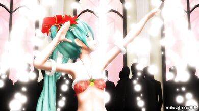 Hentai MMD - Christmas Miku 好き雪ポロリマジック (mikuline39)
