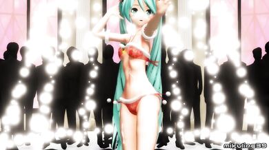 Hentai MMD - Christmas Miku 好き雪ポロリマジック (mikuline39)