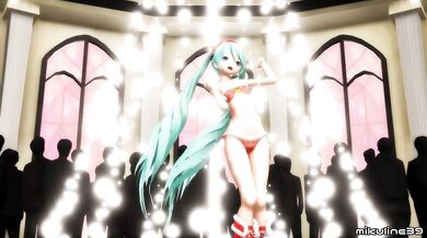 Hentai MMD - Christmas Miku 好き雪ポロリマジック (mikuline39)