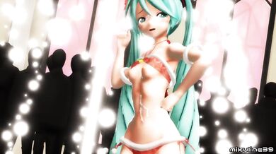Hentai MMD - Christmas Miku 好き雪ポロリマジック (mikuline39)
