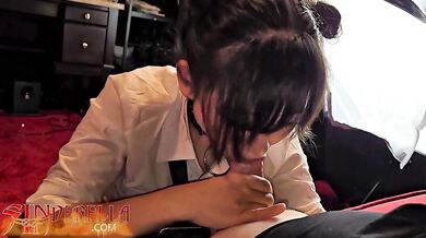ASIAN SCHOOLGIRL SINDERELLA HARDCORE FUCKING AND DEEPTHROAT MUTI-CUMSHOTS