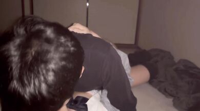 I had sex with him in uniform cosplay at night. It's been a long time since he finger fucked me.