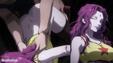 Hunter x Hunter - big tits Zazan blow job animation by toonfunpool
