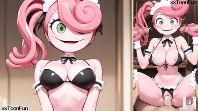 Poppy playtime hentai anime - MM Long Legs big tits blow job hand job
