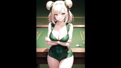 AIによって生成されたカジノで誘惑する美女達