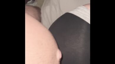 Slutty wife wearing yoga pants gets folded like a pretzel and fucked