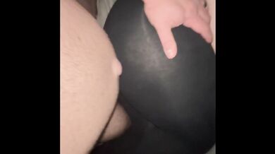 Slutty wife wearing yoga pants gets folded like a pretzel and fucked