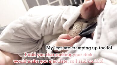 I was going to lick his dick for a bit, but we ended up having sex all the way through ????.