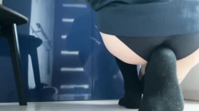 I pulled my underwear down and got caught in my leg