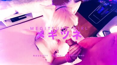 My AHEGAO KITSUNE SLUT - Fox Girl Cosplay Waifu PMV Rough Sex, Sloppy Blowjob, UwU Cat Egirl, Facial